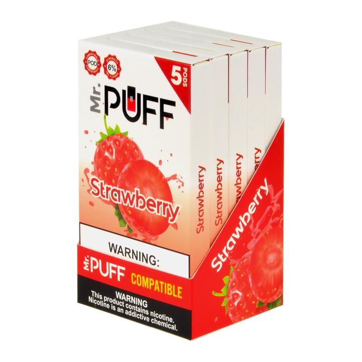 Mr Puff Strawberry 5 Pods