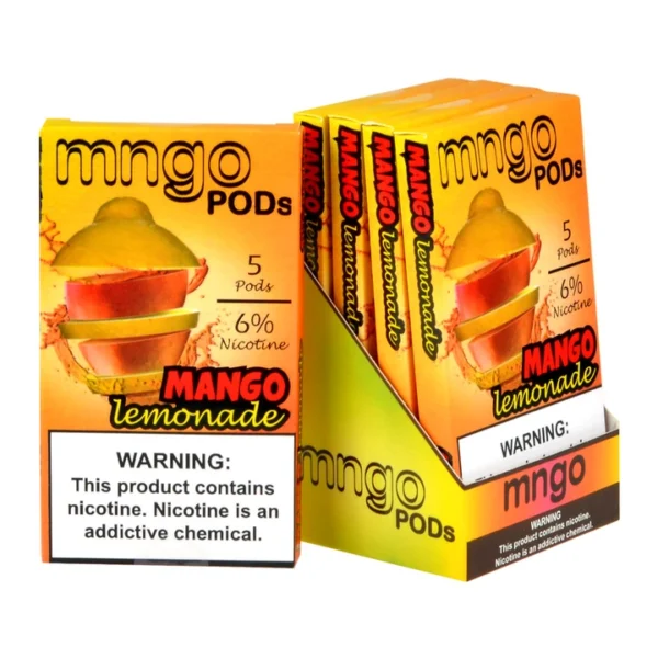 Mngo Mango Lemonade 5 Pods - Image 3