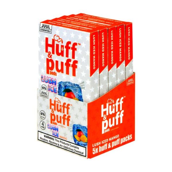 Huff & Puff Lush Iced Mango 4 Pods - Image 2